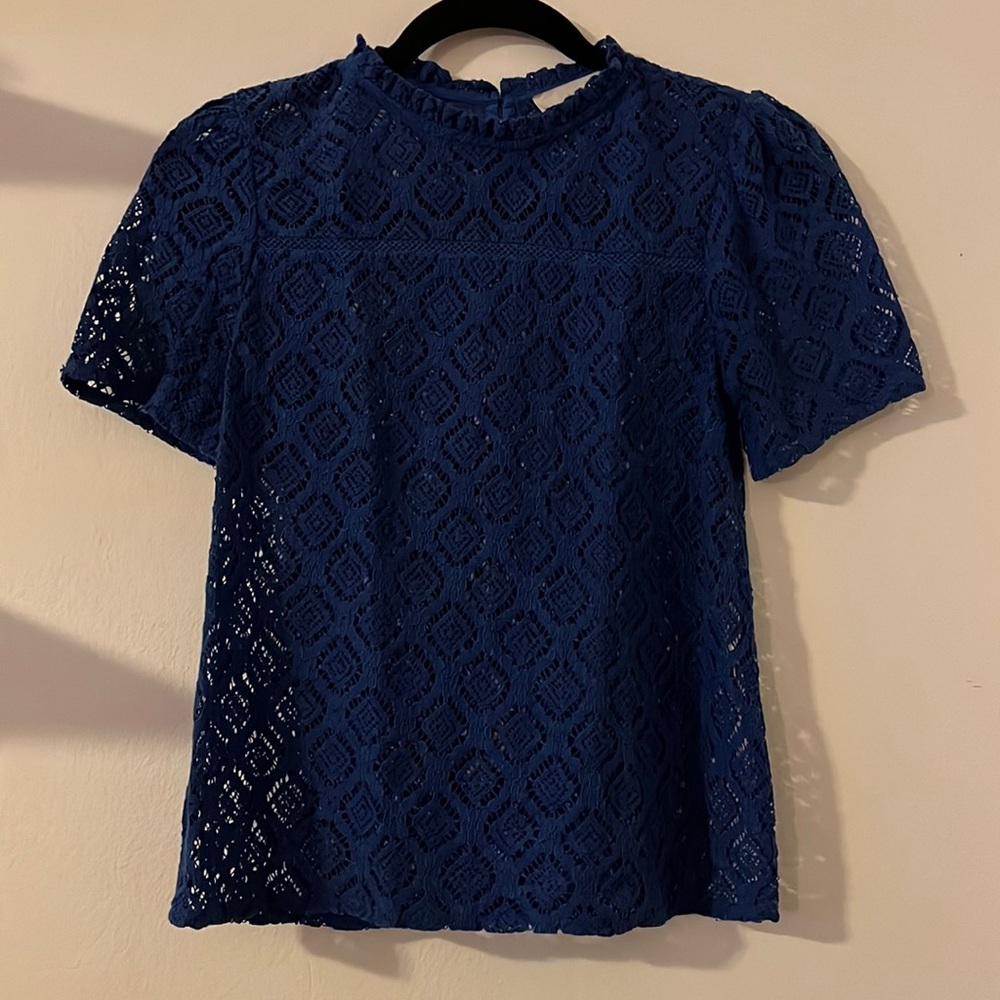 Blue Patterned Top - image 1
